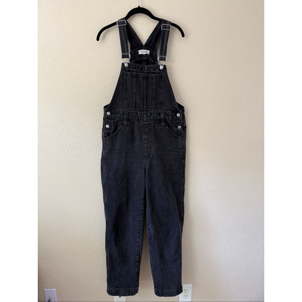 Madewell Straight Leg Overalls in Lunar Wash